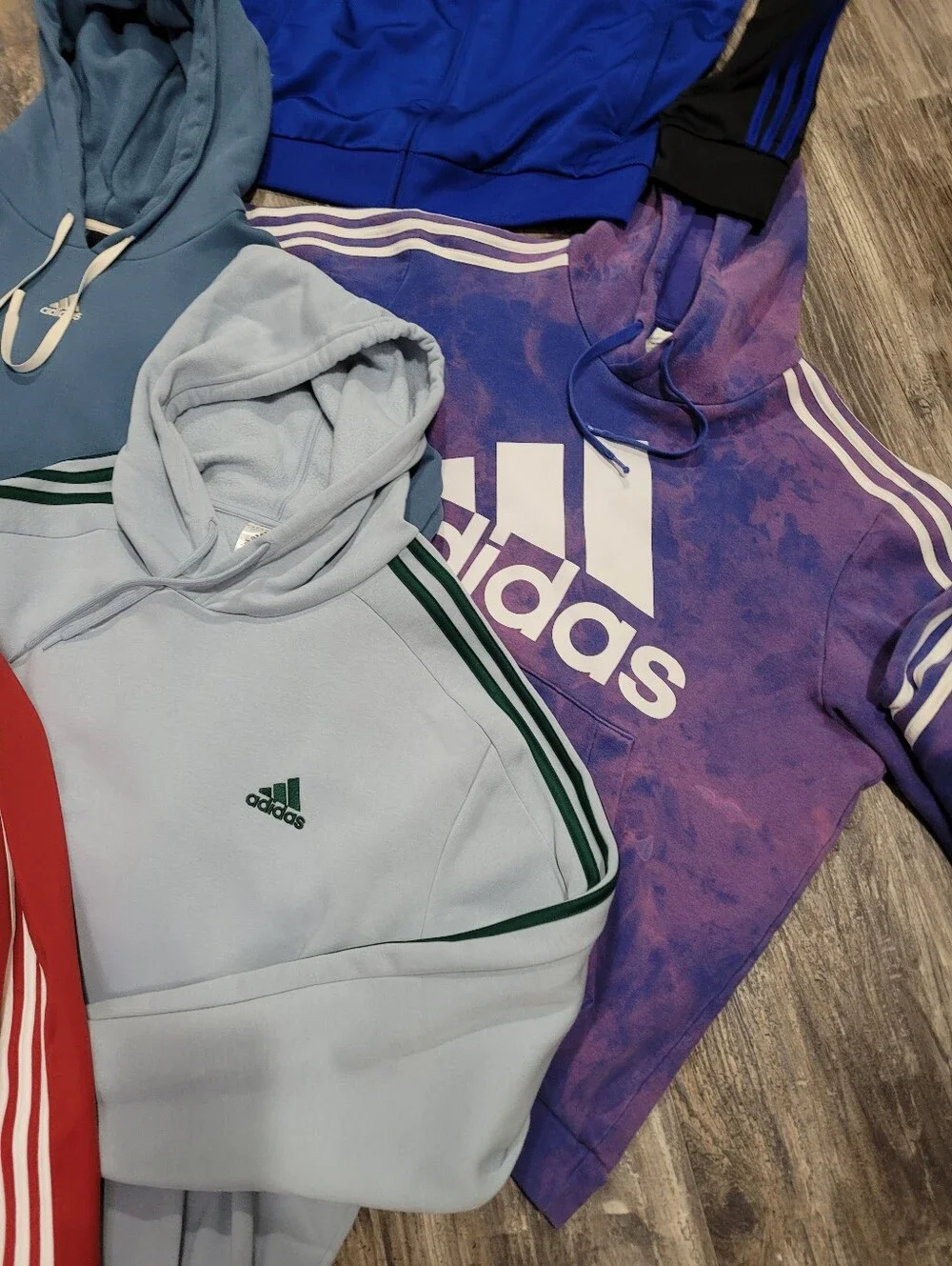 Lot of men's Adidas hoodie sweatshirt Track Jacket & shirts Sz XL